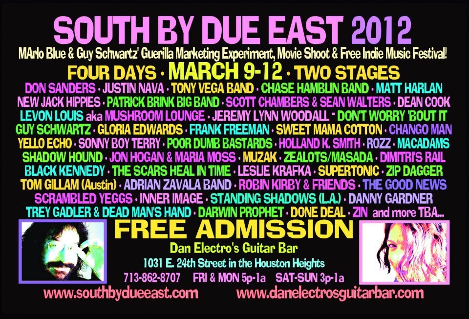 South by Due East 2012 poster